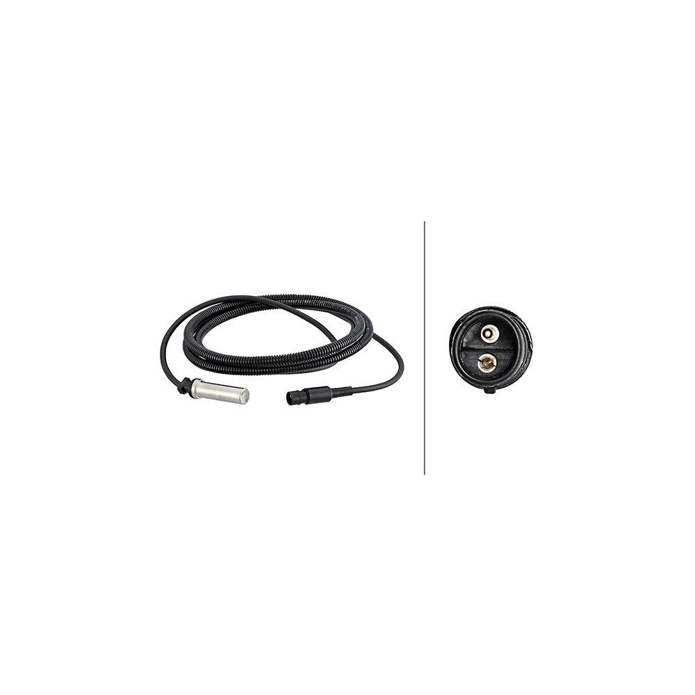 HELLA Sensor, Raddrehzahl 6PU 230 048-101 f&uuml;r SCANIA, Hinterachse rechts