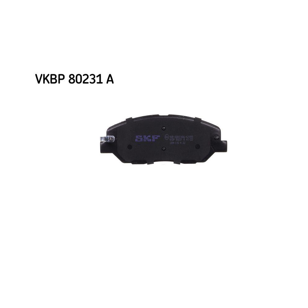 Bremsbelagsatz, Scheibenbremse SKF VKBP 80231 A f&uuml;r SSANGYONG HYUNDAI KIA