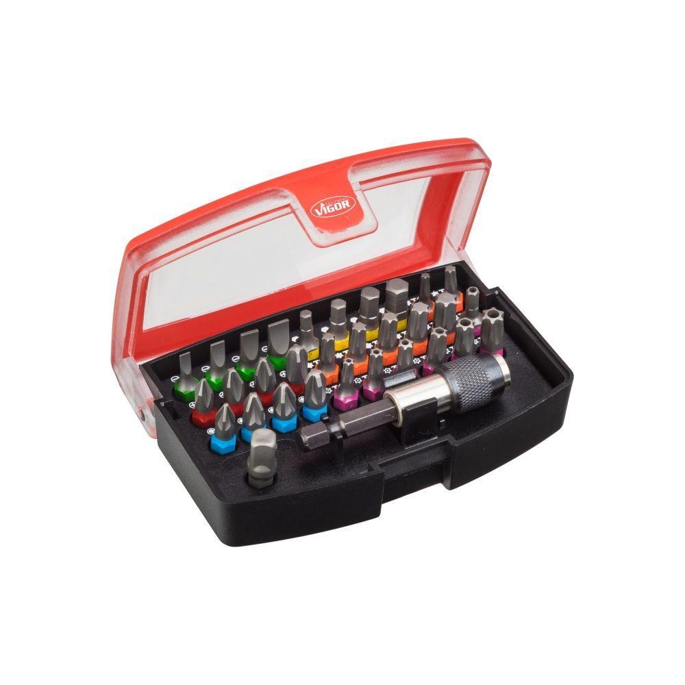 Set, Schraubendreher-Einsatz (Bits) VIGOR V5019 für