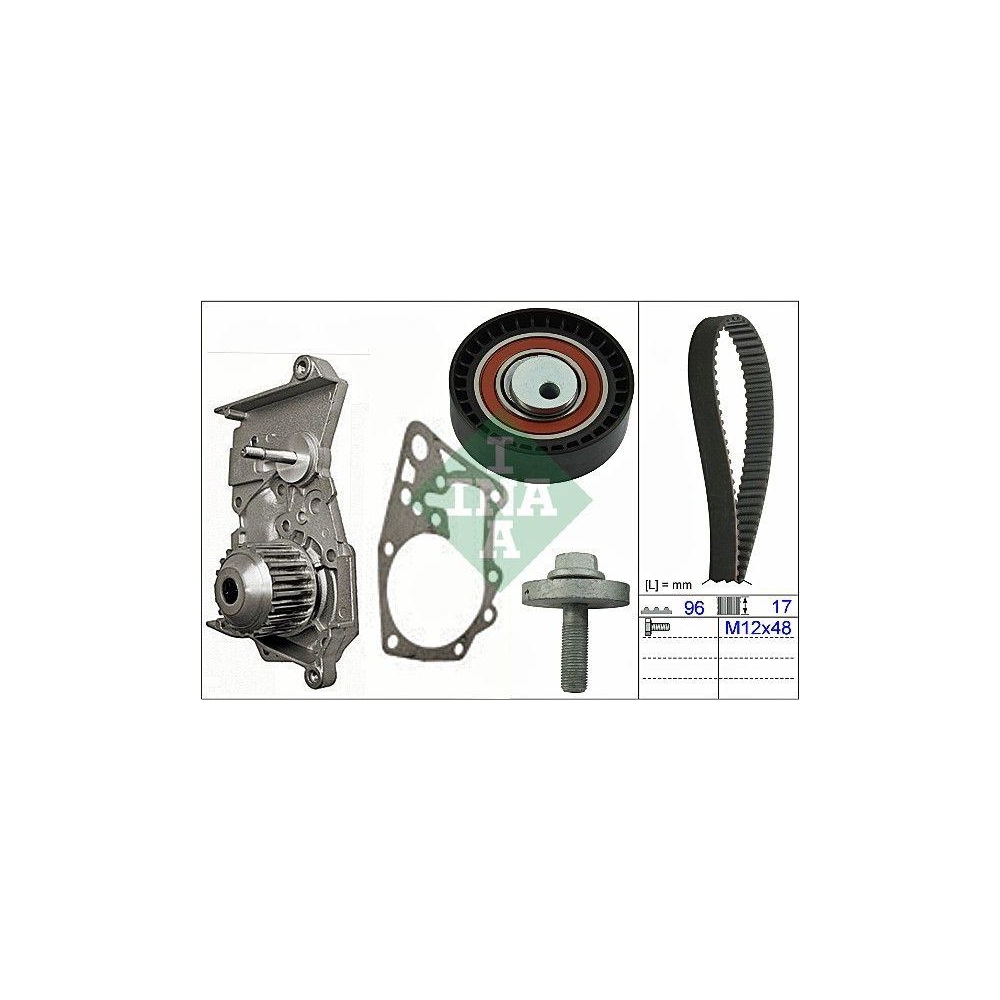 Wasserpumpe + Zahnriemensatz INA 530 0604 30 f&uuml;r NISSAN RENAULT DACIA