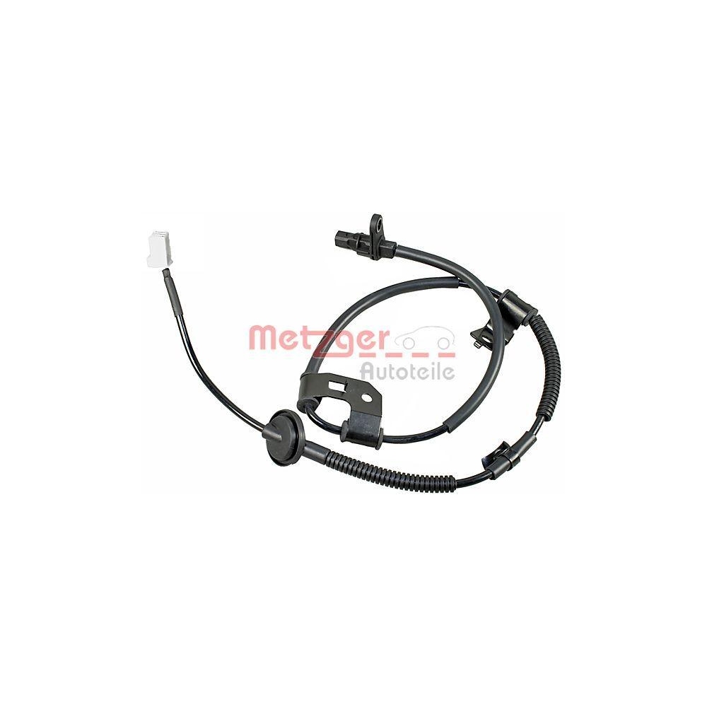 Sensor, Raddrehzahl METZGER 09001025 f&uuml;r KIA, Hinterachse links