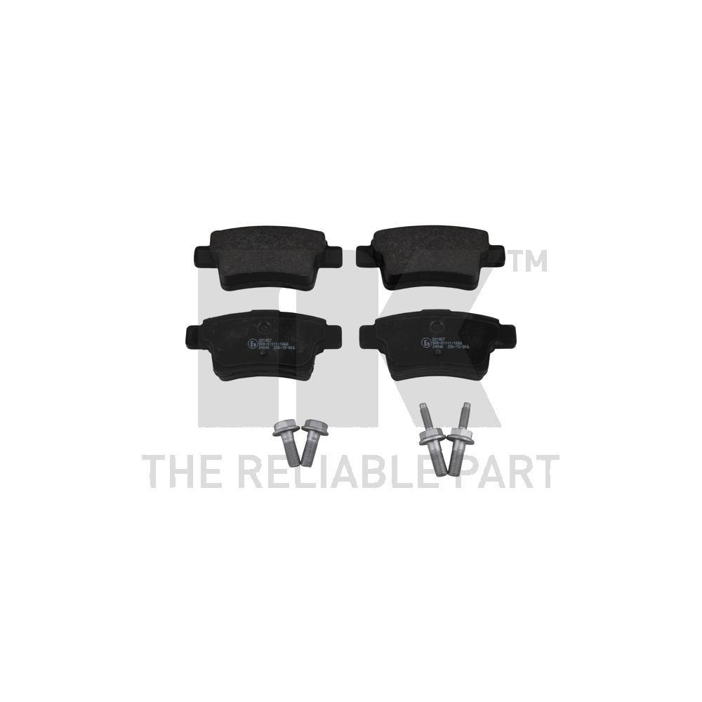 Bremsbelagsatz, Scheibenbremse NK 221957 f&uuml;r CITRO&Euml;N, Hinterachse