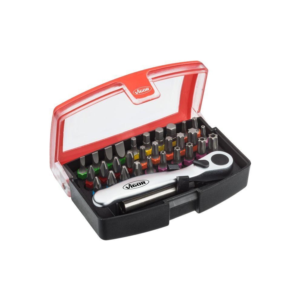 Set, Schraubendreher-Einsatz (Bits) VIGOR V5502 für