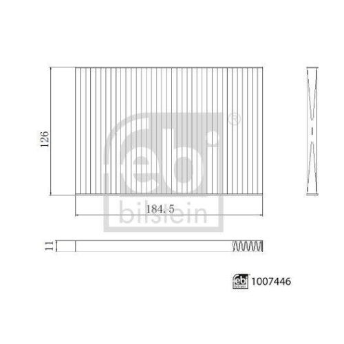 FEBI BILSTEIN 1007446 Filter, Innenraumluft f&uuml;r CHERY