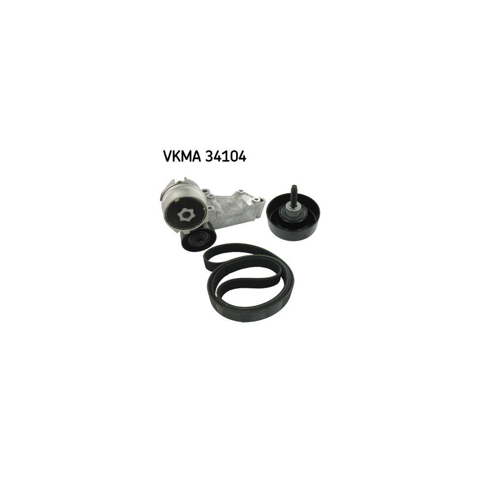 Keilrippenriemensatz SKF VKMA 34104 f&uuml;r CHRYSLER DODGE FORD RENAULT TOYOTA