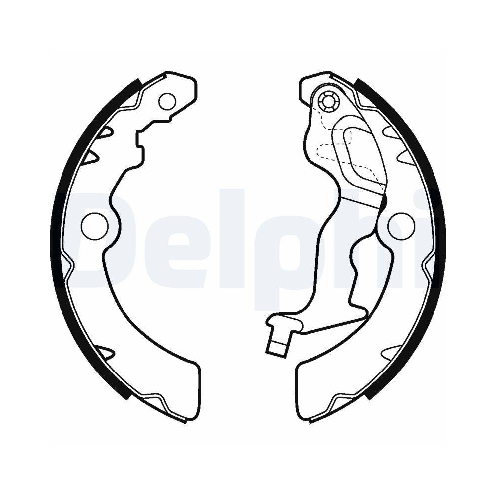 DELPHI LS2045 Bremsbackensatz f&uuml;r NISSAN SUZUKI, Hinterachse