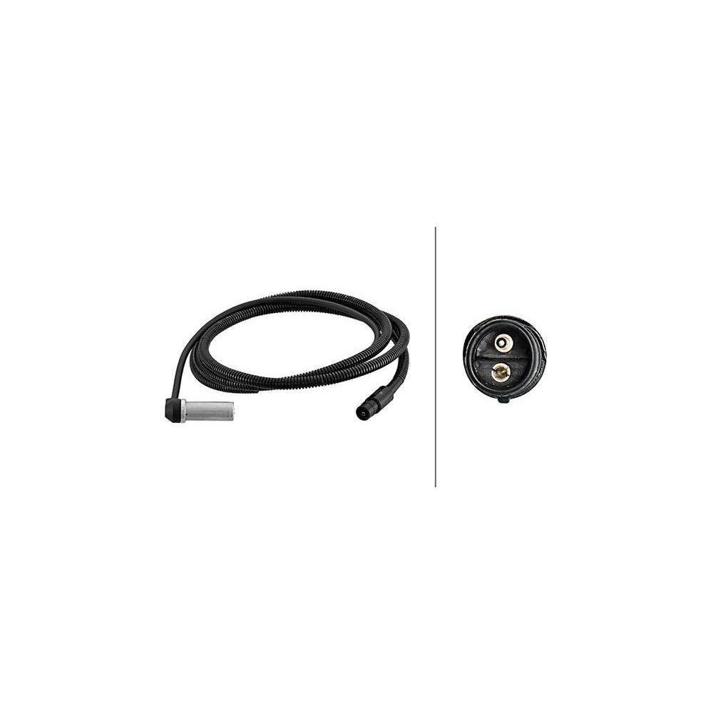 HELLA Sensor, Raddrehzahl 6PU 230 048-131 f&uuml;r SCANIA, Vorderachse