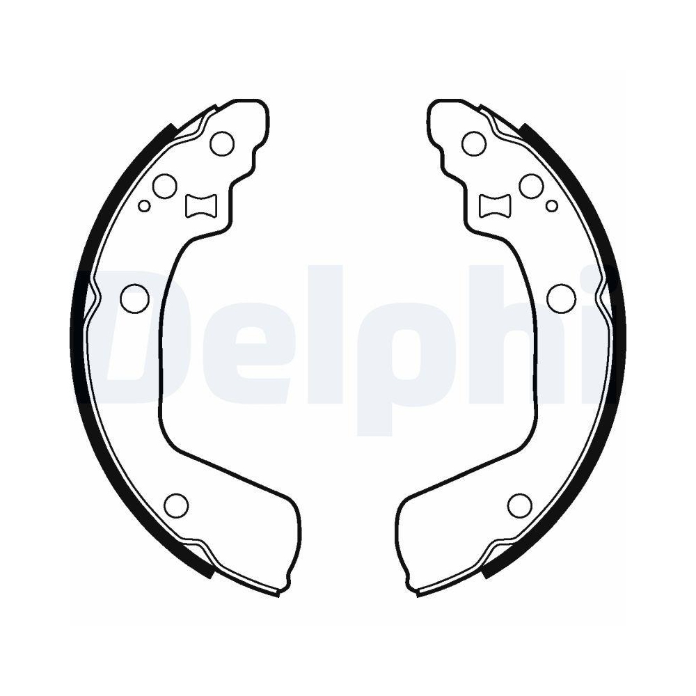 Bremsbackensatz DELPHI LS2046 für SUZUKI, Hinterachse
