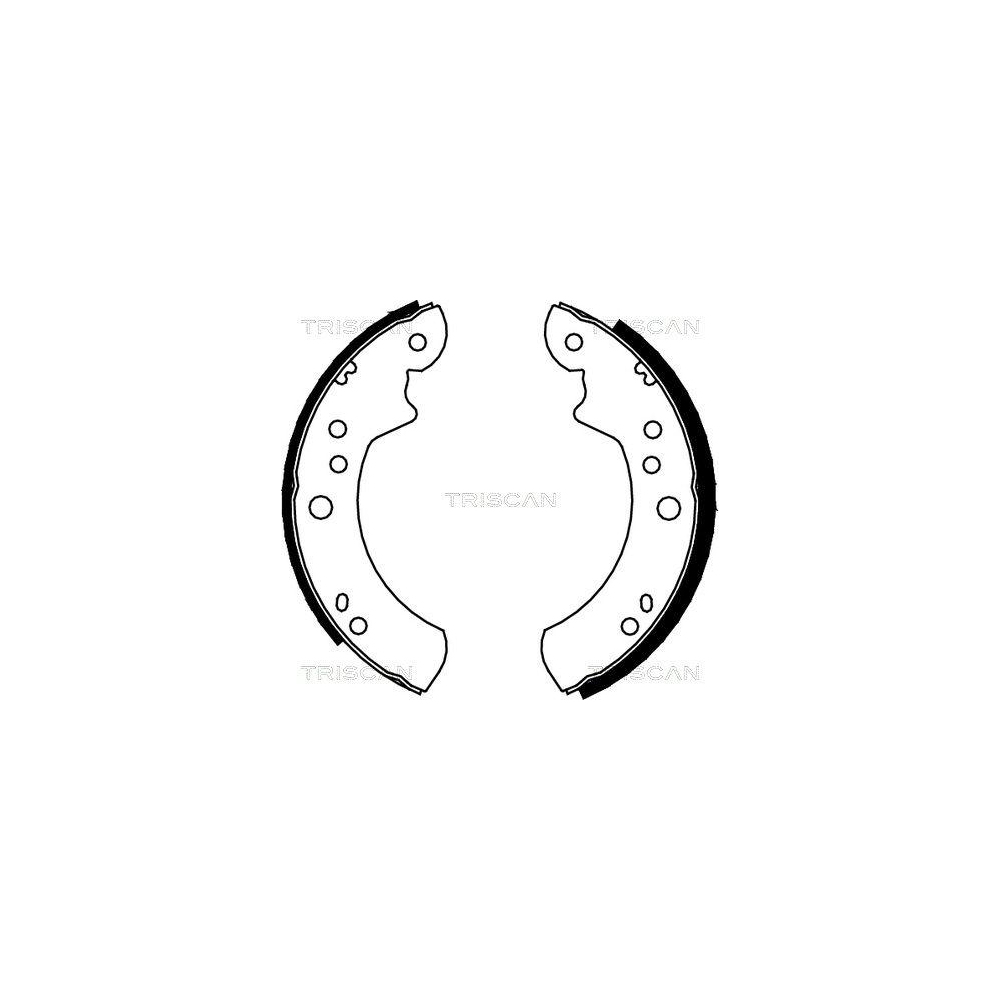 Bremsbackensatz TRISCAN 8100 16443 f&uuml;r FORD, Hinterachse