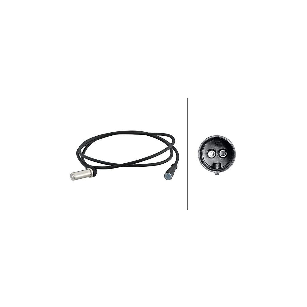 HELLA Sensor, Raddrehzahl 6PU 230 048-151 für VOLVO, Hinterachse, Vorderachse