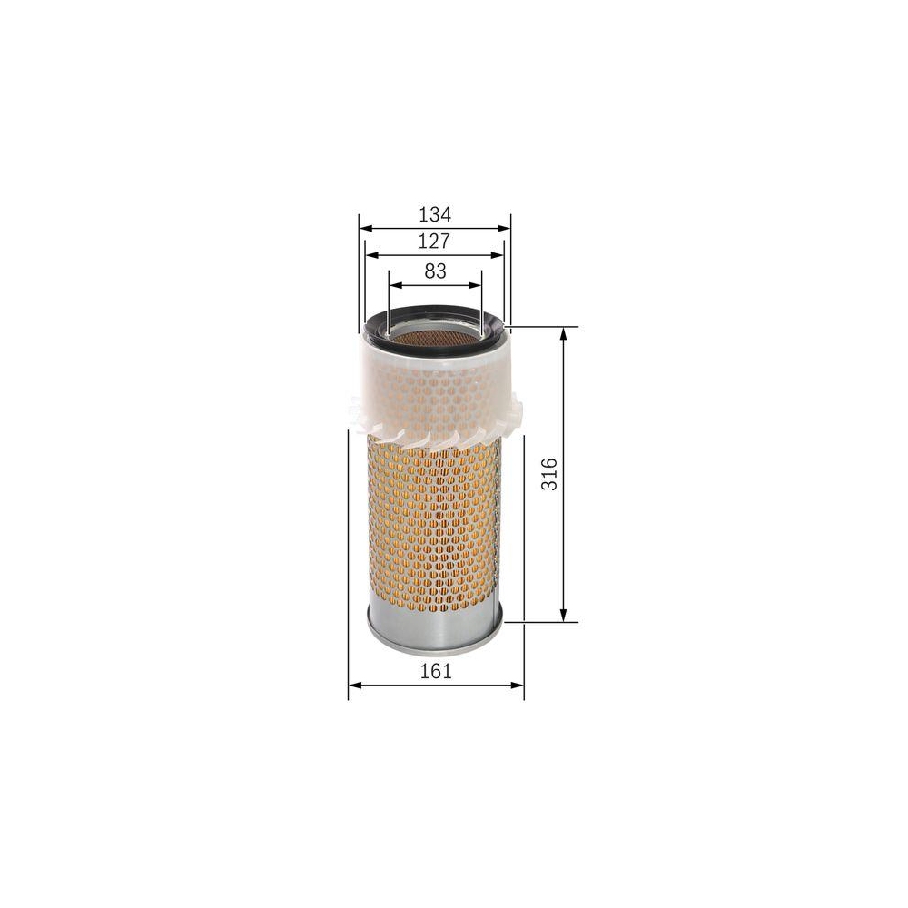 Luftfilter BOSCH 1 457 433 674 für FIAT FORD LANCIA SAME JOHN DEERE KOMATSU