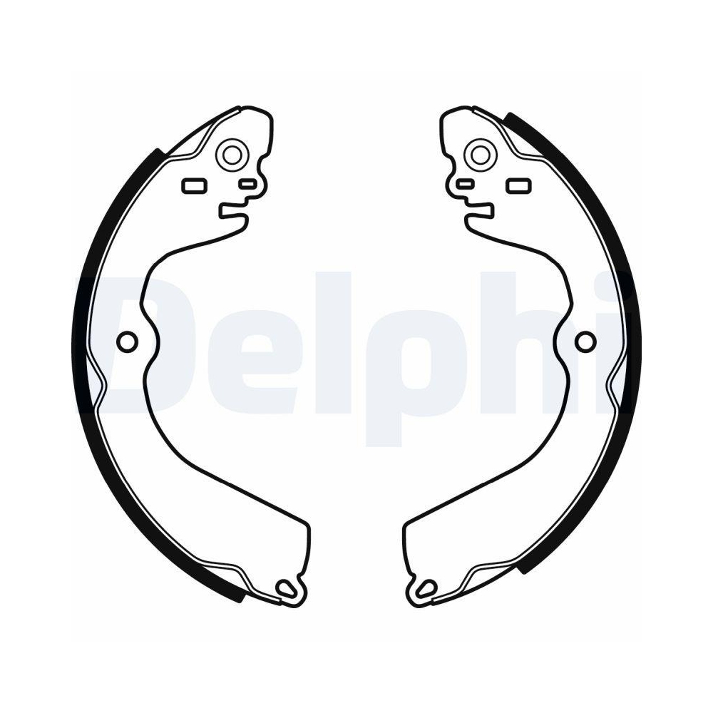 Bremsbackensatz DELPHI LS2049 für NISSAN, Hinterachse