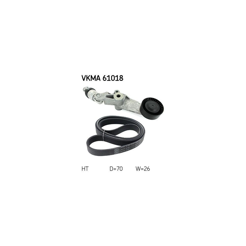 Keilrippenriemensatz SKF VKMA 61018 f&uuml;r HONDA MITSUBISHI NISSAN TOYOTA