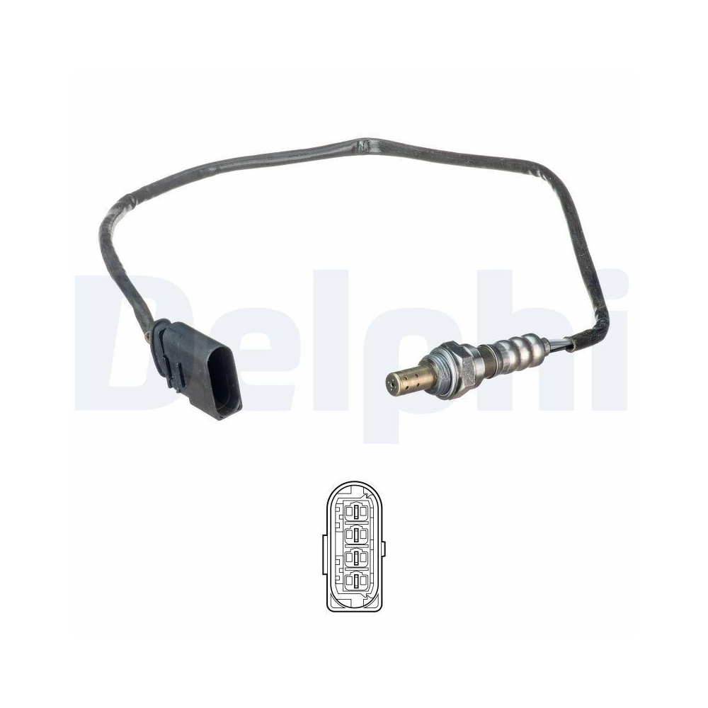 DELPHI ES21141-12B1 Lambdasonde f&uuml;r SEAT SKODA VW, vor Katalysator