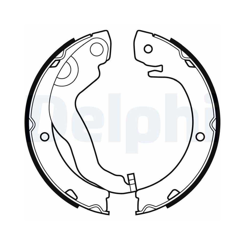 DELPHI LS2051 Bremsbackensatz, Feststellbremse f&uuml;r TOYOTA, Hinterachse