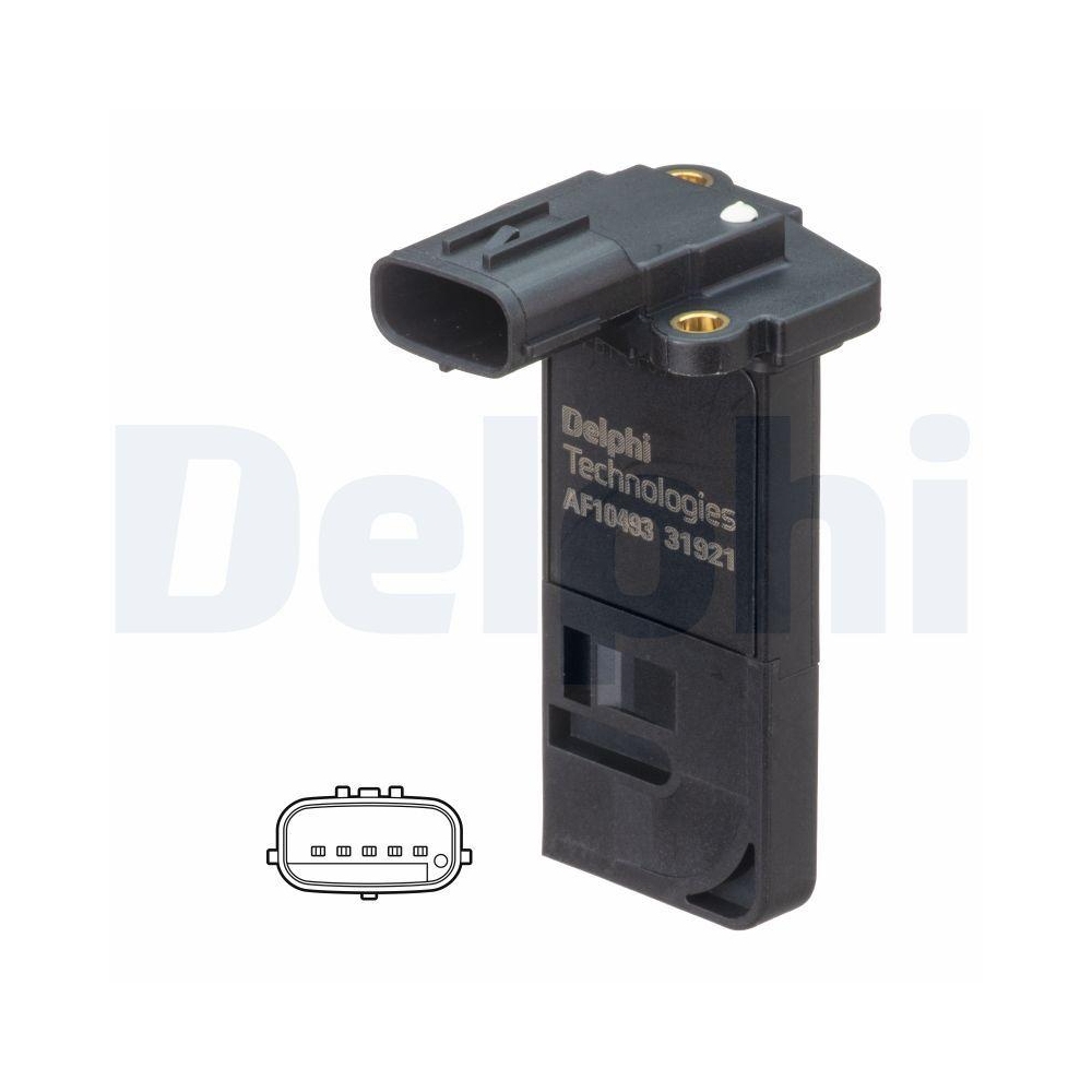 DELPHI AF10493-12B1 Luftmassenmesser f&uuml;r OPEL VAUXHALL CHEVROLET DAEWOO