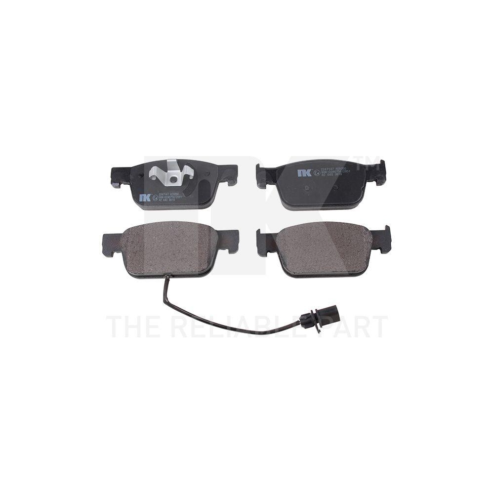 Bremsbelagsatz, Scheibenbremse NK 2247147 f&uuml;r AUDI, Vorderachse