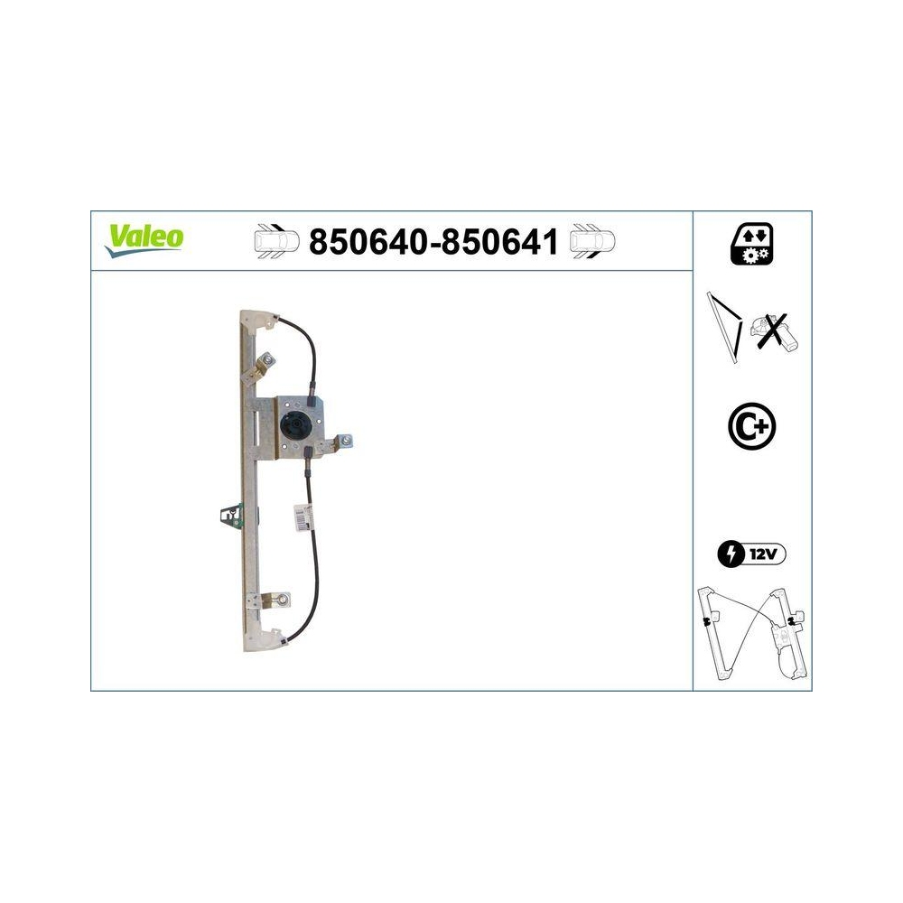 Fensterheber VALEO 850640 für RENAULT, vorne links