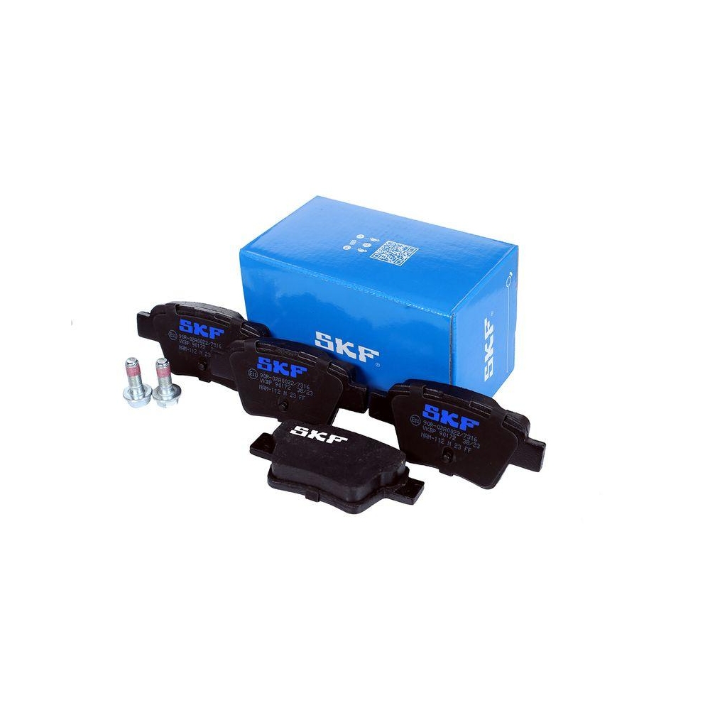 Bremsbelagsatz, Scheibenbremse SKF VKBP 90172 für CITROËN PEUGEOT, Hinterachse