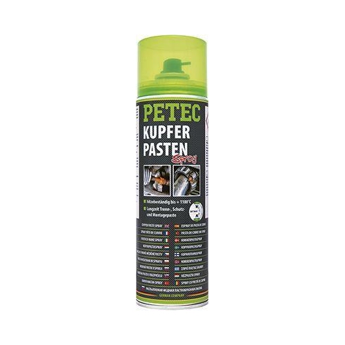 PETEC 2x 70350 Kupferpastenspray 500 ml Hochtemperatur Kupferpaste Paste