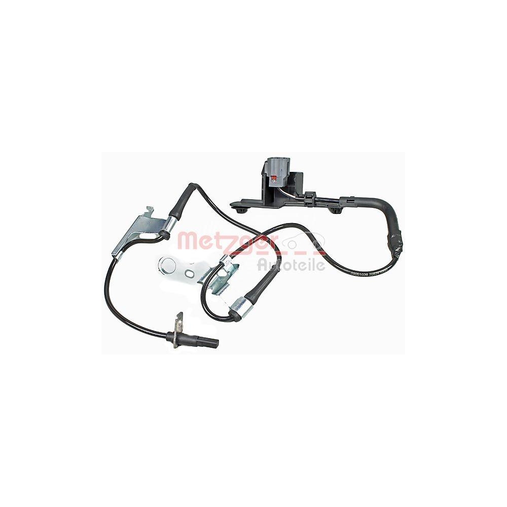 Sensor, Raddrehzahl METZGER 09001036 f&uuml;r MAZDA, Vorderachse rechts