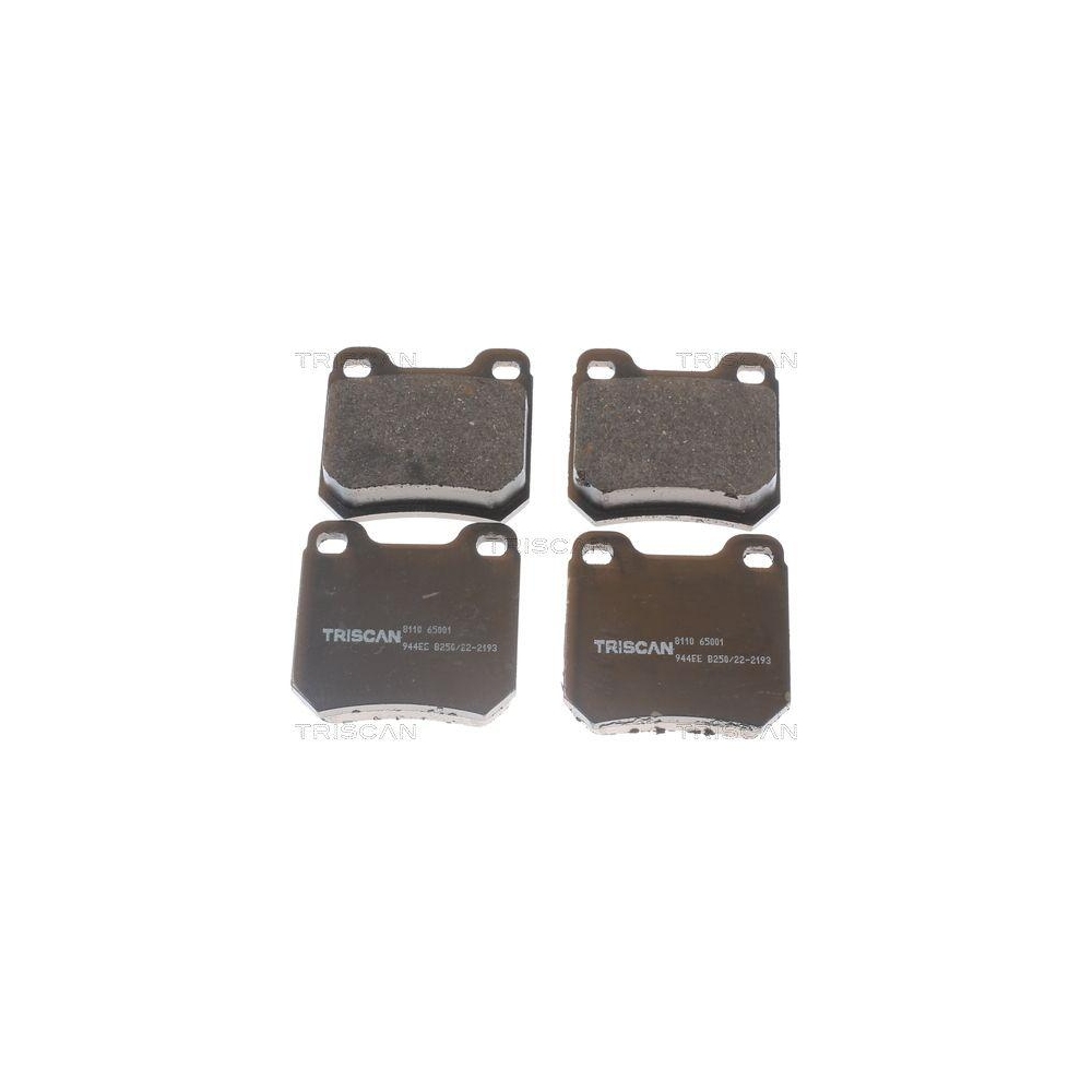 Bremsbelagsatz, Scheibenbremse TRISCAN 8110 65001 f&uuml;r SAAB, Hinterachse