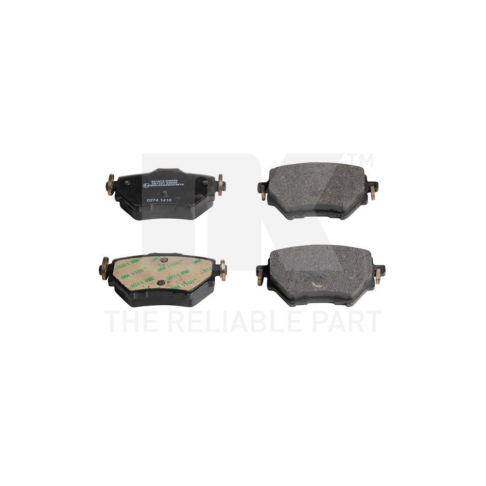 Bremsbelagsatz, Scheibenbremse NK 221975 für CITROËN OPEL PEUGEOT TOYOTA DS