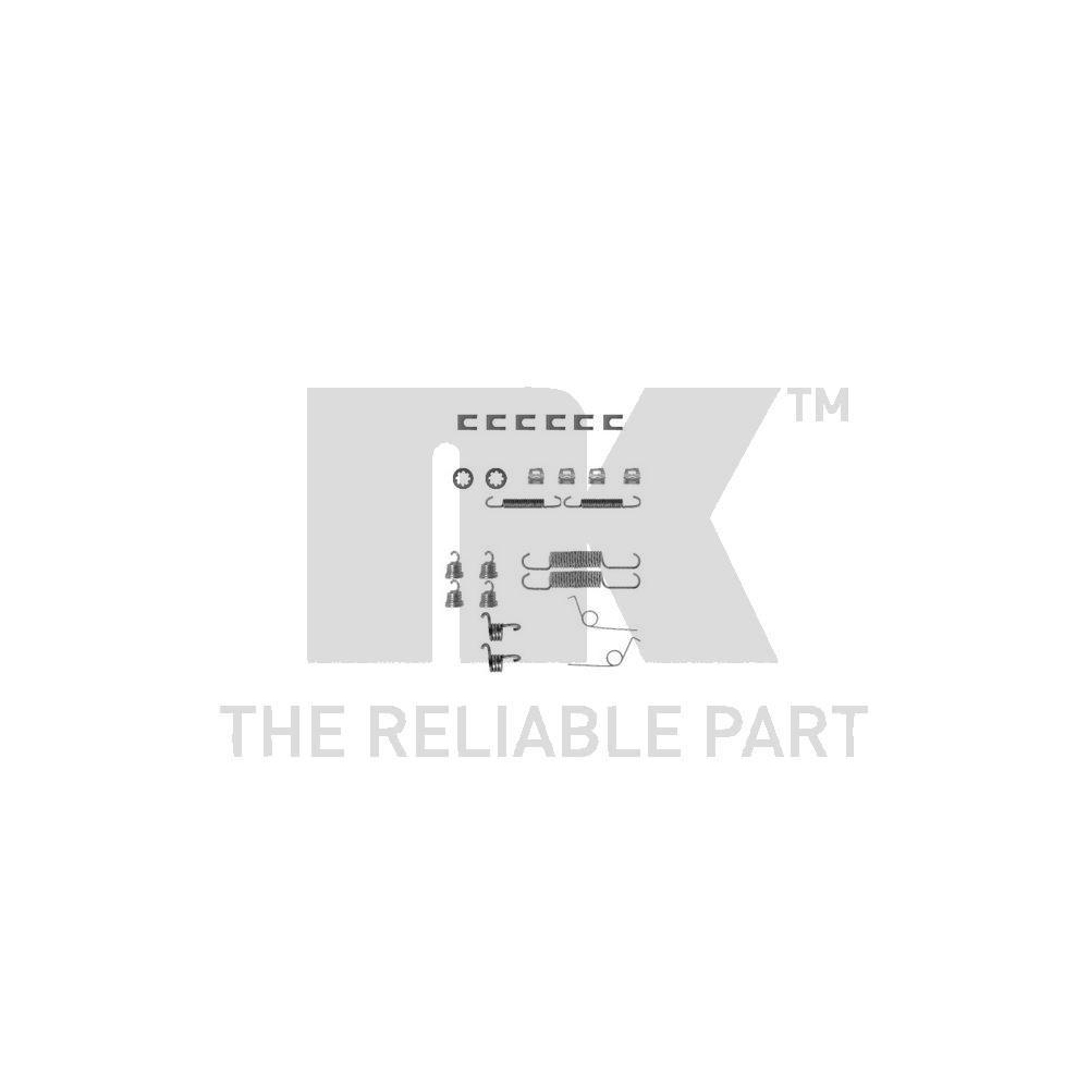 Zubeh&ouml;rsatz, Bremsbacken NK 7937611 f&uuml;r PEUGEOT, Hinterachse