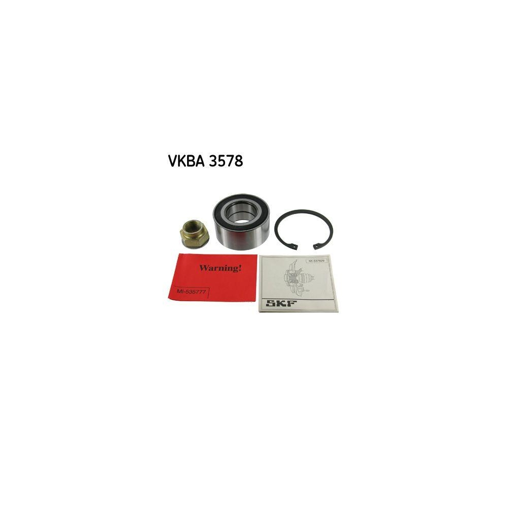 Radlagersatz SKF VKBA 3578 f&uuml;r ALFA ROMEO FIAT LANCIA, Vorderachse