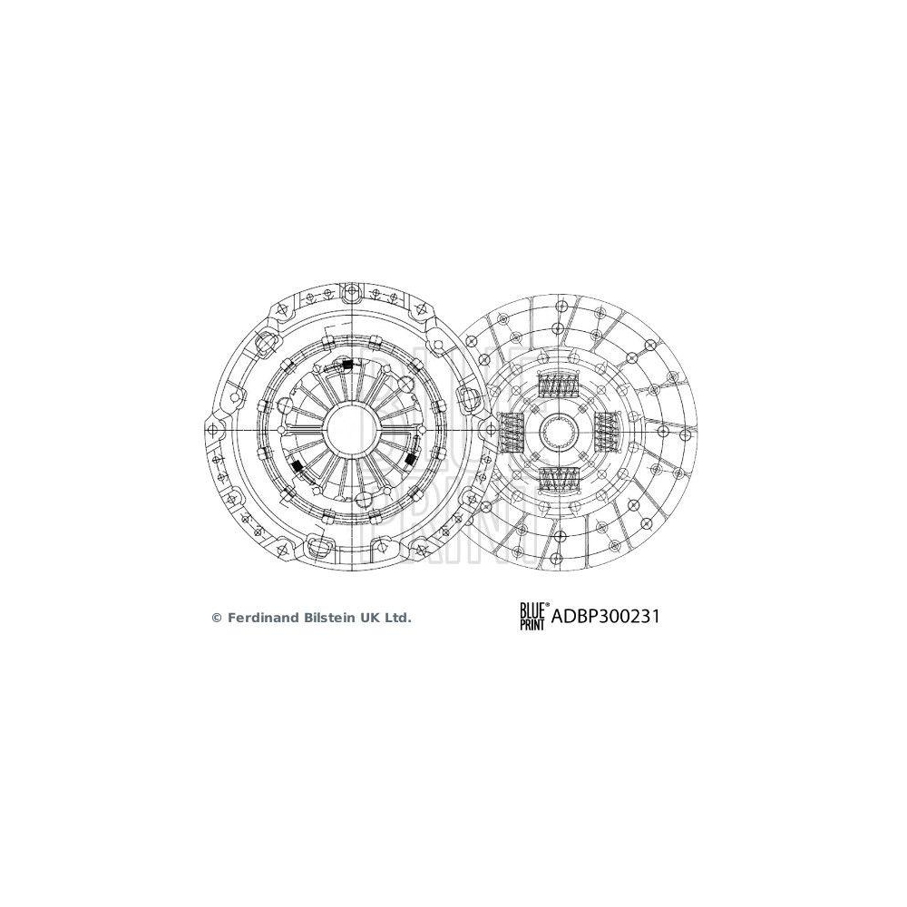 Kupplungssatz BLUE PRINT ADBP300231 für FORD MAZDA FORD ASIA & OCEANIA