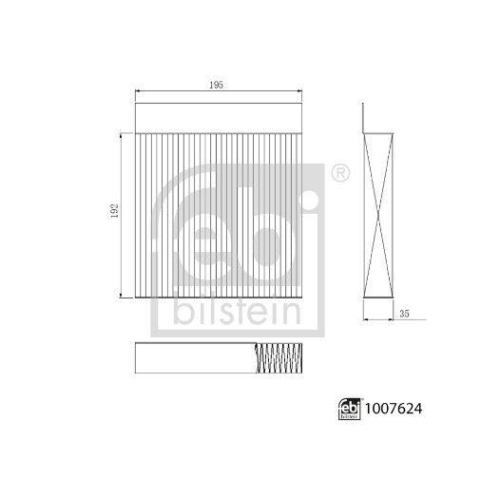FEBI BILSTEIN 1007624 Filter, Innenraumluft f&uuml;r MG