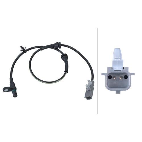 HELLA 6PU 358 268-981 Sensor, Raddrehzahl f&uuml;r NISSAN, Hinterachse links