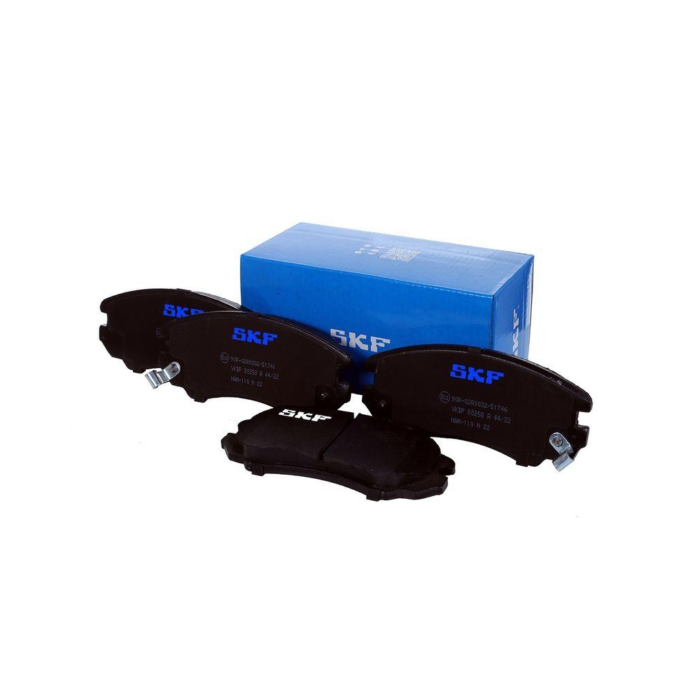 Bremsbelagsatz, Scheibenbremse SKF VKBP 80258 A f&uuml;r HYUNDAI KIA, Vorderachse