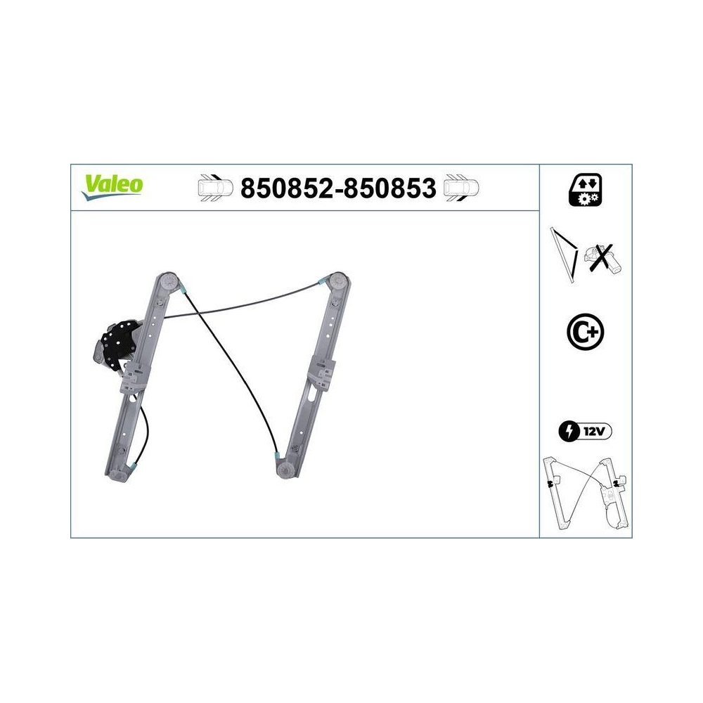 Fensterheber VALEO 850852 für BMW, vorne links