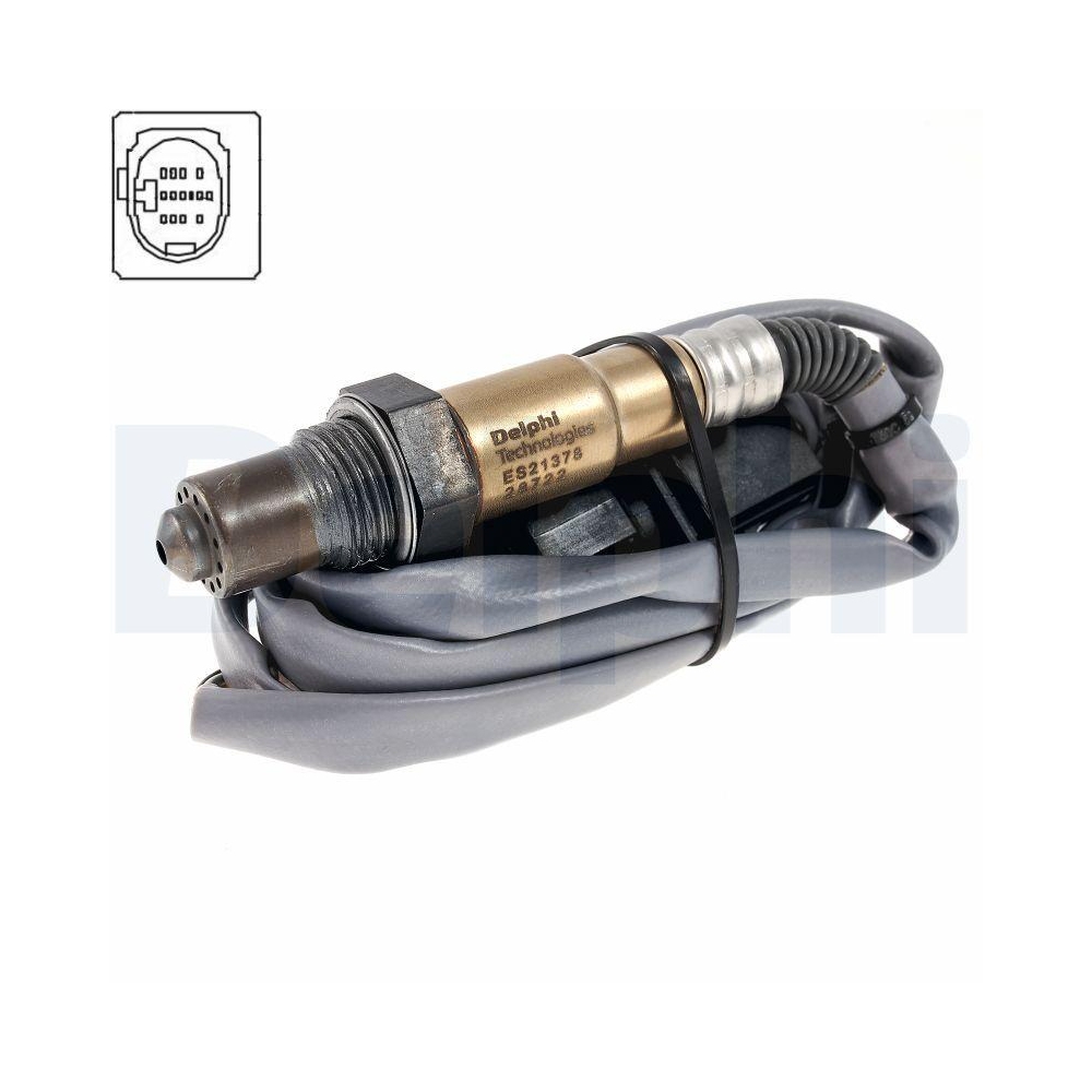 DELPHI ES21378-12B1 Lambdasonde f&uuml;r AUDI, links, nach Katalysator, rechts, vorne