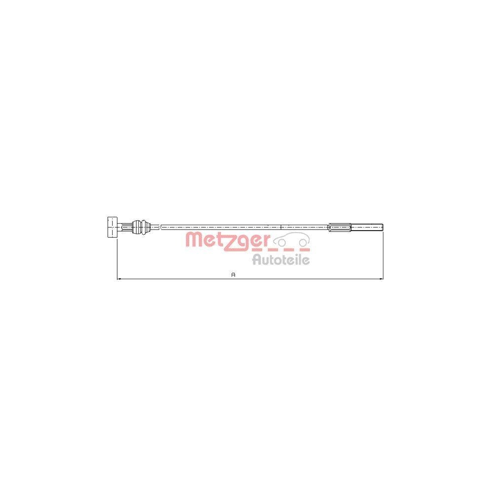 Seilzug, Feststellbremse METZGER 10.8226 f&uuml;r VOLVO, vorne