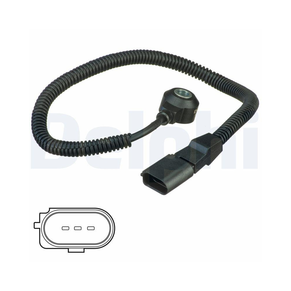 DELPHI AS10233 Klopfsensor f&uuml;r AUDI VW, f&uuml;r Zylinder 1-3, f&uuml;r Zylinder 10