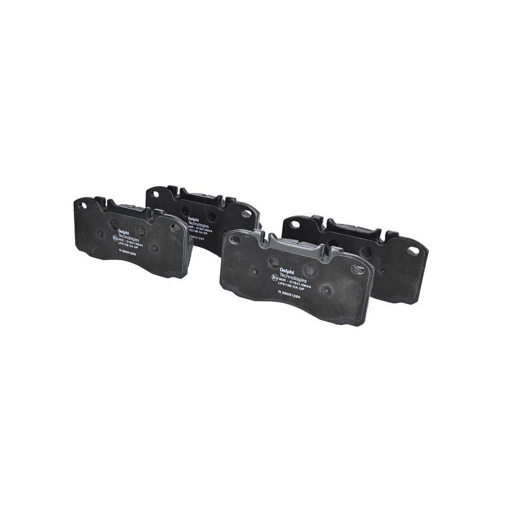 DELPHI LP2138 Bremsbelagsatz, Scheibenbremse f&uuml;r IVECO, Hinterachse, Vorderachse