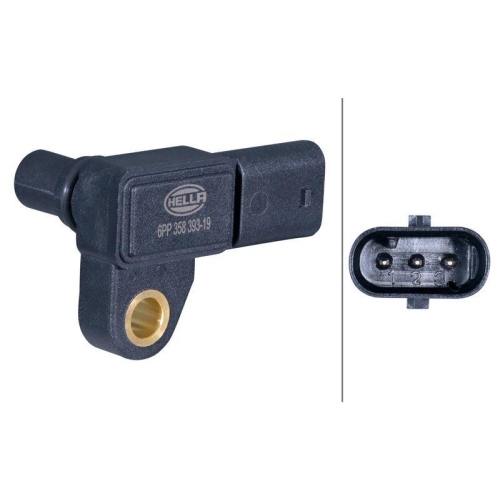 HELLA 6PP 358 393-191 Sensor, Ladedruck f&uuml;r MERCEDES-BENZ, nach Abgasturbolader