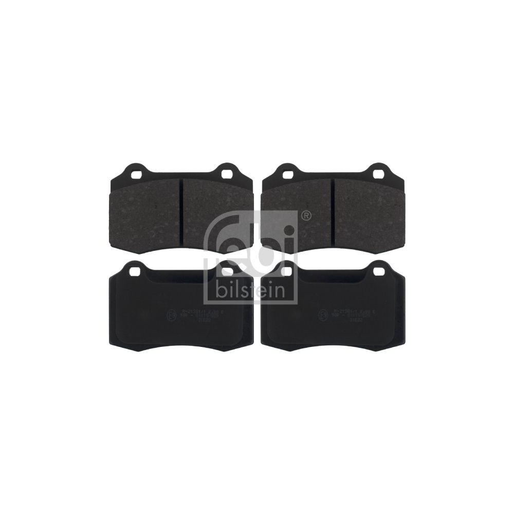 FEBI BILSTEIN Bremsbelagsatz, Scheibenbremse 16887 f&uuml;r CITRO&Euml;N JAGUAR PEUGEOT DS