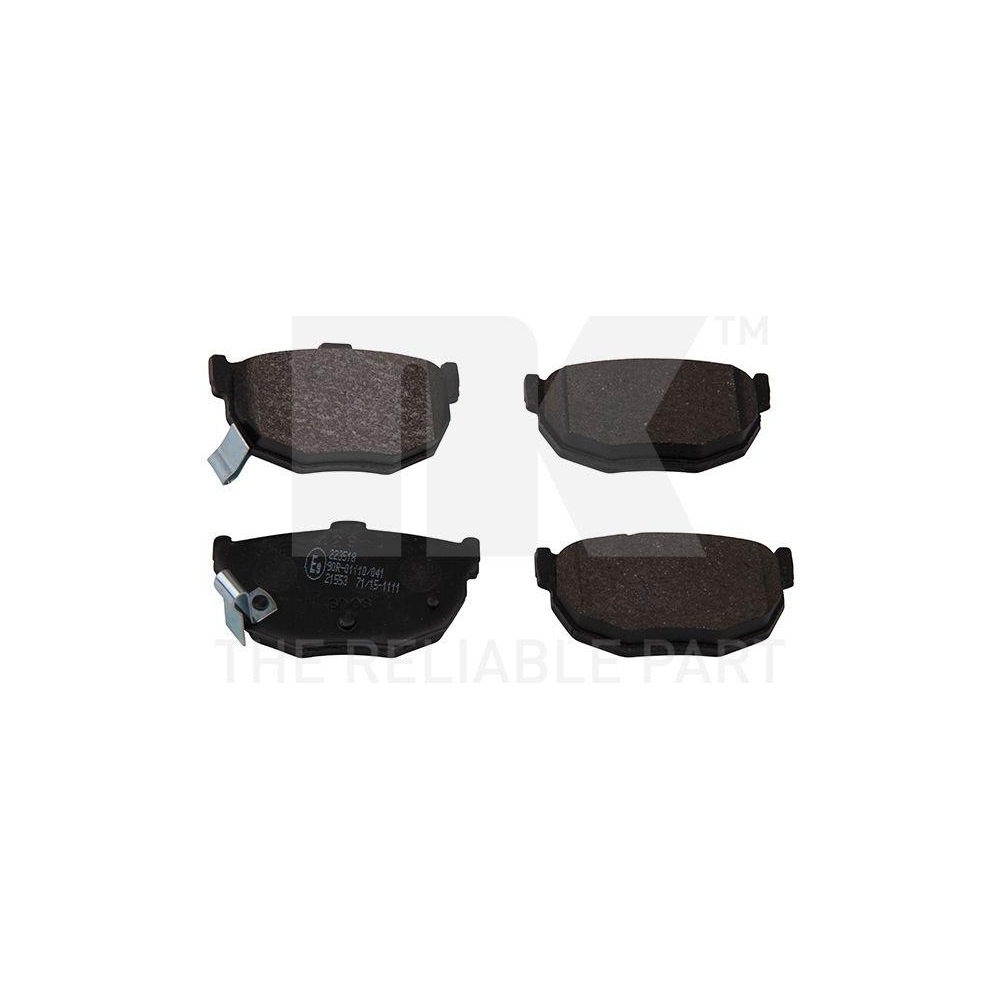 Bremsbelagsatz, Scheibenbremse NK 223518 f&uuml;r KIA, Hinterachse