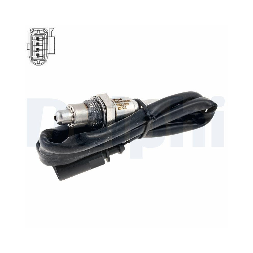 Lambdasonde DELPHI ES21382-12B1 für SEAT SKODA VW, nach Katalysator