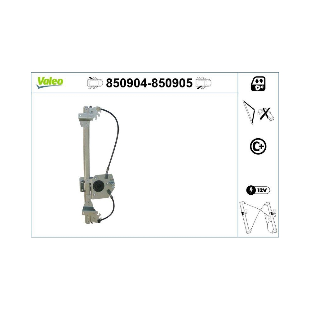 Fensterheber VALEO 850904 für OPEL VAUXHALL, hinten links