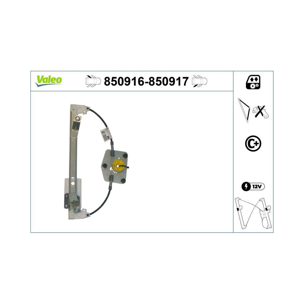 Fensterheber VALEO 850916 für VW, hinten links