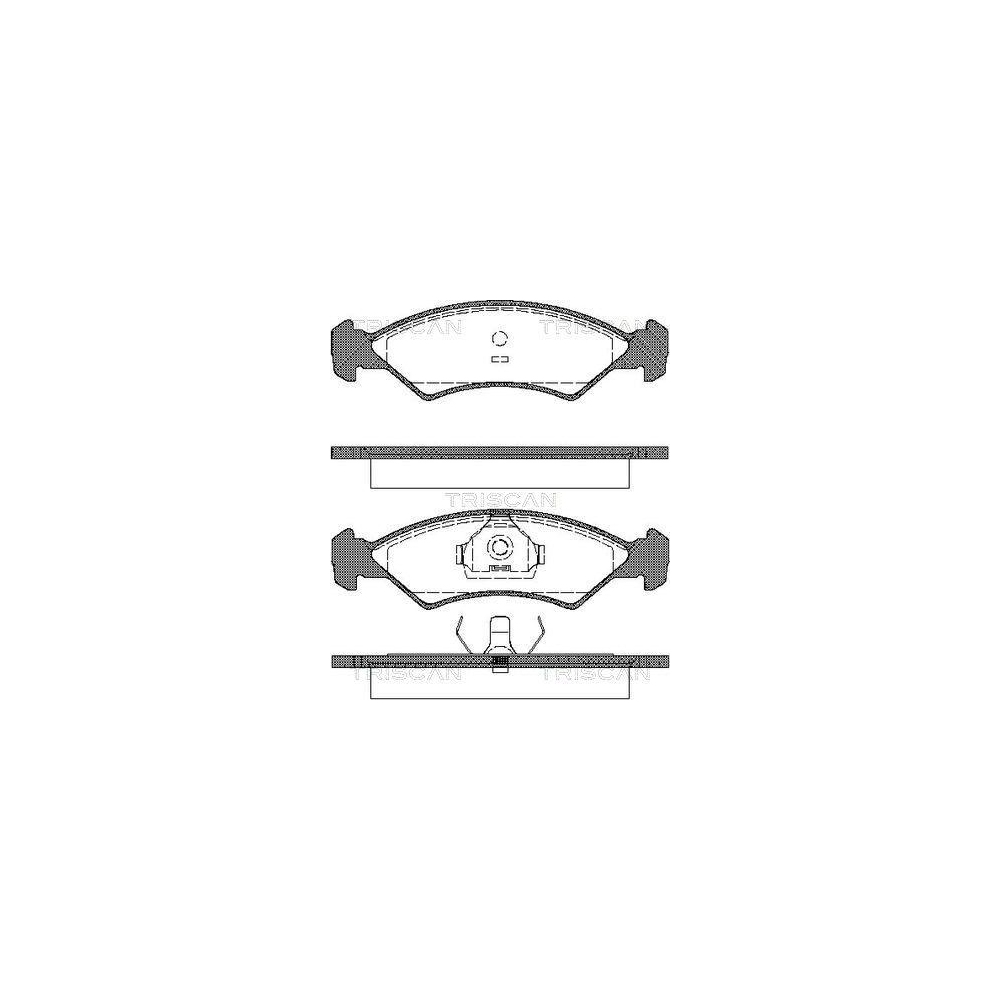 Bremsbelagsatz, Scheibenbremse TRISCAN 8110 16300 für FORD, Vorderachse