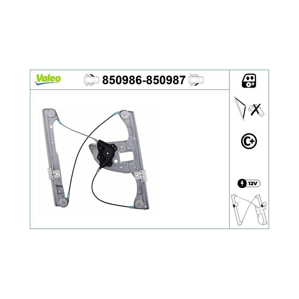 Fensterheber VALEO 850986 für MERCEDES-BENZ, vorne links