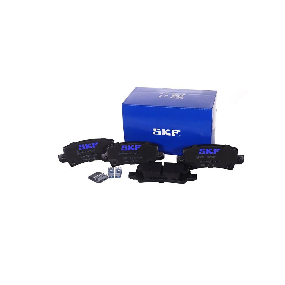 Bremsbelagsatz, Scheibenbremse SKF VKBP 90208 A f&uuml;r TOYOTA, Hinterachse