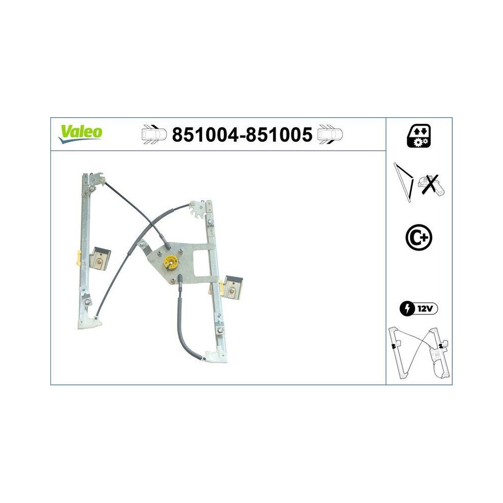 Fensterheber VALEO 851004 f&uuml;r MERCEDES-BENZ, vorne links