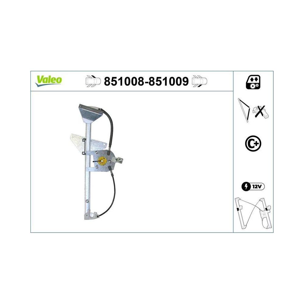 Fensterheber VALEO 851008 für TOYOTA, vorne links