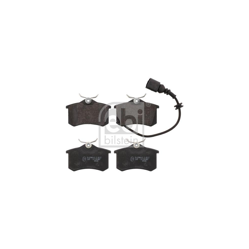 FEBI BILSTEIN Bremsbelagsatz, Scheibenbremse 16639 f&uuml;r SEAT VW, Hinterachse